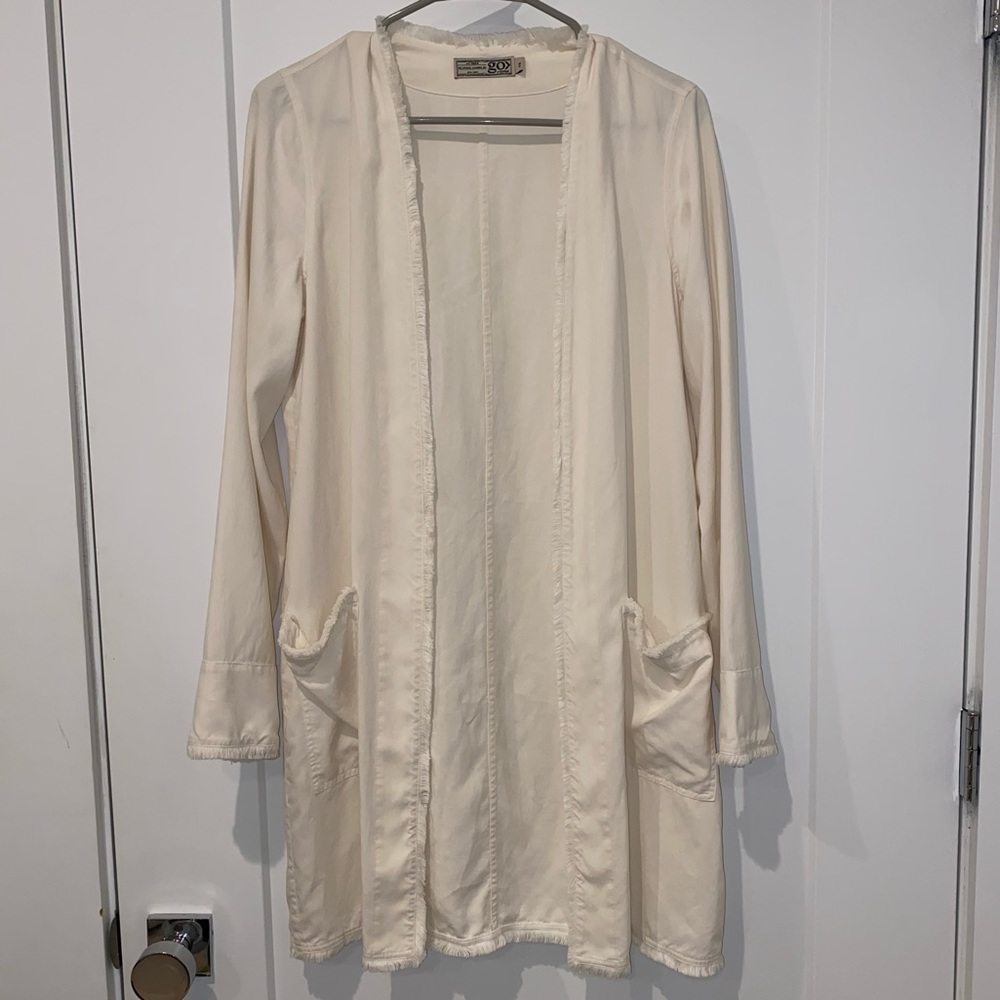 go> by GoSILK Cream Jacket 100% Silk
